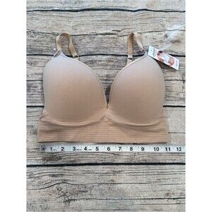 NWT Jockey Seamless Bralette with Molded Cups light beige, T-Shirt Bra Size LG